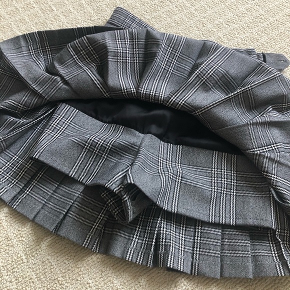 Maje Pleated Gingham Skort - Picture 4 of 7